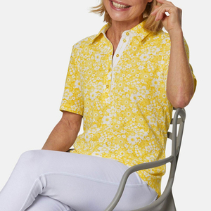Chemises polo pour femmes de haute qualité, services OEM, étiquettes personnalisées multicolores, chemises polo pour femmes à sublimation à bas prix - Product Image 3
