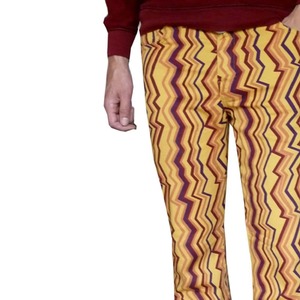 กางเกงผ้าแคนวาสทรงตรงเอวกลางแบบลำลองน้ำหนักเบาสำหรับผู้ชาย สไตล์วินเทจทำสีซีดแบบดิสเทรส ผ้าฝ้ายสตรีทแวร์กันยับ - Product Image 5