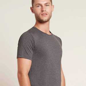 Camiseta de manga corta 100% poliéster, oversize, con hombros caídos, cuello redondo y cómoda para hombre. - Product Image 2