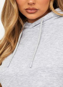 Nouvelle arrivée, dernier design, sweat à capuche court pour femme, design original, sweat à capuche court ample pour femme - Product Image 5