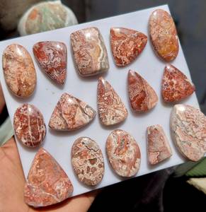 Wholesale Natural Rosetta Jasper Flatback Cabochons Polished Gemstone Lot for Jewelry Making MAHNAJ GEMS - Product Image 1