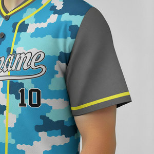 Camiseta de Softbol Personalizada con Logotipo, Blanca con Rayas, para Práctica, Auténtica, al por Mayor, Sublimada, Unisex - Product Image 4