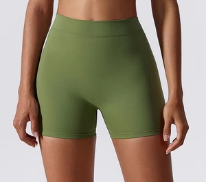 Shorts Deportivos de Cintura Alta Elástica para Mujer, Tela Oxford Premium, Ecológicos, Ajustados, para Uso Diario, 160g - Product Image 2