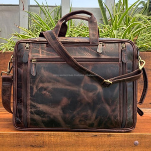 Full Grain Leather Business Laptop Office Handbags for Women & <b>Men</b> Genuine Leather Work Vintage Handmade Crossbody <b>Messenger</b> <b>Bag</b> - Product Image 4
