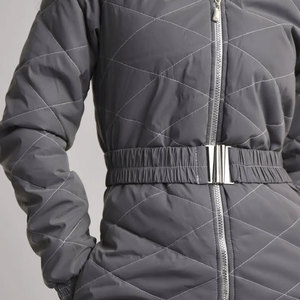 Conjunto de esquí para mujer con capucha, cremallera, calefacción, 3 capas, impermeable, transpirable y cortavientos, de estilo único. - Product Image 5