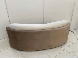 Sofá Moderno en Forma de U, Tapizado en Terciopelo, Tres Plazas, Respaldo Acolchado, Cómodo y Duradero, Relleno de Espuma, Mueble para Sala de Estar, Apartamento u Hotel - Product Image 6