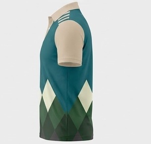Wholesale Custom Logo Breathable Summer Collar Men's Spandex/Polyester Vintage Casual Wear Golf Performance <b>Half</b> Sleeve <b>Shirts</b> - Product Image 2