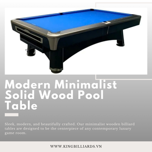 Mesa de Billar Americana Estándar para Torneos King 9025, Madera Contrachapada Sólida, Bolsillos de Cuero Genuino, Sistema de Retorno de Bolas, Diseño Personalizado, Metal - Product Image 4