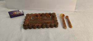 Vente chaude Conception Unique À La Main Plateau De Service En Résine Prix Économique Plateau En Marbre Rectangulaire pour La Maison Hôtel Fête Restaurant - Product Image 3