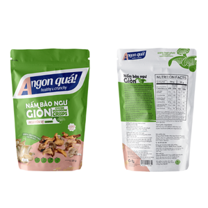 Hongo Ostra Crujiente Natural OEM Sabor Original - Snack Bajo en Grasa y Alto en Fibra - Fábrica de Vietnam - Paquete de 40g - Product Image 4