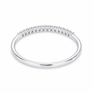 Bague de fiançailles en argent sterling 925 avec diamant moissanite taille brillant rond, faite à la main, pour demande en mariage et mariage - Product Image 4