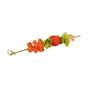 100 brochettes en bambou faites à la main, agitateurs à cocktail, pics à apéritif, bâtonnets à fruits, 9 cm, 12 cm, faciles à nettoyer, accessoires pour barbecue et bar - Product Image 1