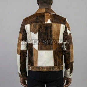 Unique Style 2026 Top Selling Wholesale Genuine <b>Leather</b> <b>Jacket</b> New Arrival Hair on <b>Leather</b> <b>Jackets</b> With Custom Packing - Product Image 2