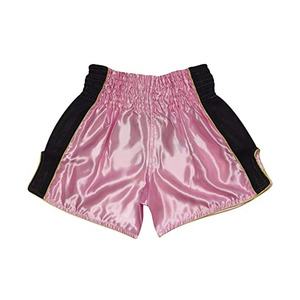 Customized Plus Size Men's MUAY Thai Kick Boxing Shorts High Street Style Solid Pattern Breathable 220g Polyester Blended Satin - Product Image 4