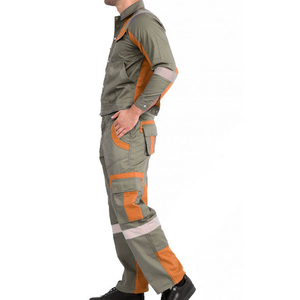 Fournisseur en gros de combinaisons de travail haute visibilité personnalisées pour mécaniciens, vêtements de travail industriels, uniformes de sécurité pour la construction en polyester - Product Image 3