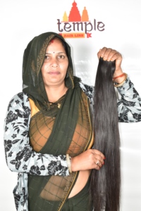 Extensiones de Cabello Humano Liso Natural Indio, Tono Negro Natural, Cutícula Alineada, Textura Suave, Cabello Remy Sin Procesar, Cabello Completo con Encaje - Product Image 3