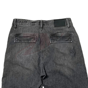 Shorts cargo en jean délavé foncé pour homme, taille mi-haute, décontractés, en coton, avec poches, style tissé, pour l'été - Product Image 4