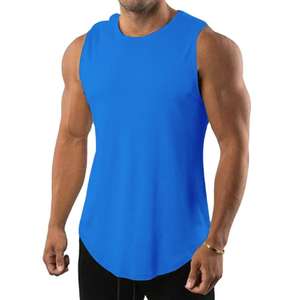 Camisetas sin mangas de alta calidad, personalizadas, ajustadas al cuerpo, para gimnasio, fabricadas por fabricantes de ropa, para hombres, a un precio razonable. - Product Image 4