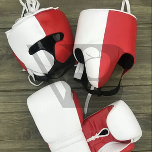 Set de Boxeo de Alta Calidad Hecho a Medida, Equipo de Entrenamiento de Muay Thai en Cuero, Guantes de Boxeo con Correa de Muñeca Ajustable y Cierre de Gancho y Bucle - Product Image 1
