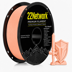 Filamento PLA Peach de 22Network, 1.75mm, 1KG, para Impresora 3D Industrial, Alta Velocidad 300mm/s, OEM, ODM, Directo de Fábrica - Product Image 1