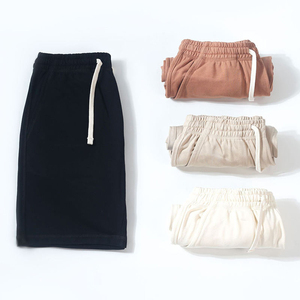 Shorts d'été Nouvelle Collection Homme – Coton Luxe Décontracté Teint Uni avec Impression Logo Personnalisé – Taille Mi-Haute Élastique – Short de Sport - Product Image 4