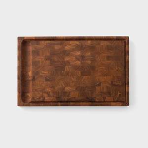 Tabla de cortar de madera premium para la preparación de alimentos en la cocina, superficie de corte de madera natural duradera para uso doméstico por chefs. - Product Image 4