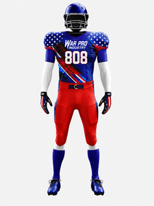 Custom USA Style American Football Uniform Set Sublimated Team Jersey & Pants Breathable Athletic Sportswear for Men Youth - Product Image 2