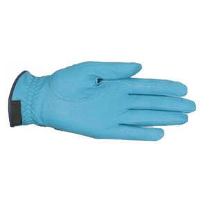 Blue Equestrian Riding <b>Gloves</b> Full Finger Textured <b>Grip</b> Horseback Training Competition Flexible Fit Sports <b>Gloves</b> - Product Image 3