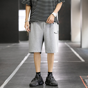 Shorts de survêtement en molleton de coton pour hommes, style streetwear décontracté, séchage rapide, taille élastique, logo personnalisé, pour activités sportives en extérieur – Vente en gros - Product Image 2