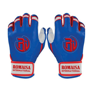 Professional <b>Games</b> Baseball Batting Gloves Guantes De Bateo OEM Service Leather Softball Batting Gloves Long Cuff High Quality - Product Image 4