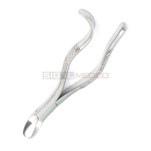 Premium Manual Root Extracting Forceps #16 Lower Molar Universal <b>Cow</b> Horn German Stainless Steel High Quality Dental Extraction - Product Image 5