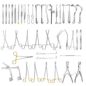 Thoracic Surgery Instrument Kit Thoracotomy Surgical Set <b>Chest</b> Procedures Rib Retraction Tissue <b>Handling</b> ISO13485 Forceps - Product Image 1