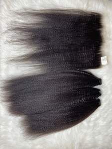 ผมตรงหยักศก100% ผมดิบเวียดนามผมคนดั้งเดิมมัดผมยากิพร้อมลูกไม้ใส - Product Image 5