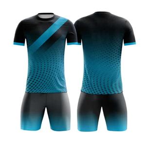 In Stock Soccer Uniforms OEM Service Pakistan Manufactured Breathable Printed 100% Polyester High Quality - Product Image 1