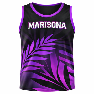 Maillot de basketball brodé sur mesure, étiquette privée OEM, coupe professionnelle, uniforme d'équipe sublimé pour clubs, écoles, équipes, ligues, magasins - Product Image 2