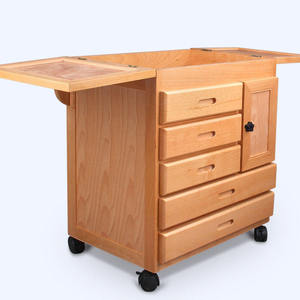 Coffre de rangement pour artiste en bois de hêtre à 5 tiroirs, organisateur en bois pour pinceaux, crayons, marqueurs, fournitures artistiques - Product Image 1