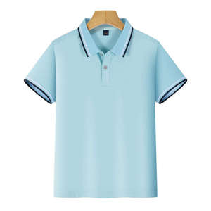 Nouveaux polos écologiques pour garçons et filles, uniforme scolaire, manches courtes, col teint en fil, piqué, t-shirts de golf pour enfants - Product Image 5