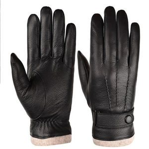 Gants en cuir noirs pour femmes, style vintage OEM 2026, matériau respirant, fonction écran tactile, nouveaux gants de conduite décontractés et tendance - Product Image 5