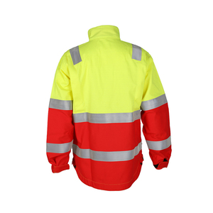 2026 Custom High Visibility Reflective Polyester Waterproof Anti-static Safety <b>Jackets</b> for Men Winter Coats Stand Collar - Product Image 6