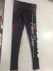 YOGA Fitness Women's Workout <b>Leggings</b> 25" - High Waist Gym Yoga Pants And <b>Pockets</b> Buttersoft Deep Purple - Product Image 3