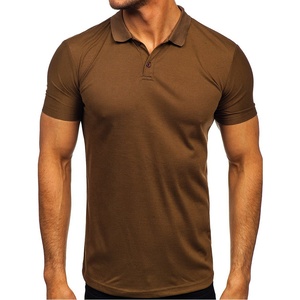 2024 gros coton personnalisé pour Polo pour hommes à manches courtes col montant uniformes d'affaires pour printemps saison été T-Shirt - Product Image 1