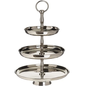 <b>3</b> <b>Tier</b> Stainless Steel Cupcake <b>Stand</b> Silver Dessert Display Tray Metal <b>Cake</b> Tiered Serving Platter for Wedding & Party Decor - Product Image 1