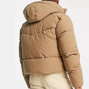 Chaqueta de Invierno Acolchada para Hombre, Personalizada, con Capucha, Gruesa, de Alta Calidad, Fabricante Mayorista, Abrigo Acolchado Cálido, Color Camel - Product Image 5