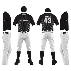 Ensemble de maillot et pantalon de baseball de bonne qualité pour jeunes, design unique, logo personnalisé imprimé, uniforme de baseball à prix de gros - Product Image 1