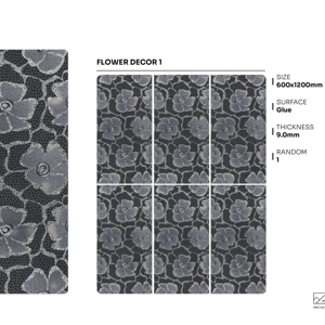 Carreaux de porcelaine haut de gamme à surface collée, format 600x1200, grands carreaux pour sols et murs, usage résidentiel et commercial - Product Image 1