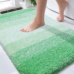 Hot Selling 17"x24" Microfiber Bath <b>Mat</b> Super Absorbent Non-Slip Floor Thick Plush Shaggy Tufted <b>Bathroom</b> Rug Washable Hotel - Product Image 1