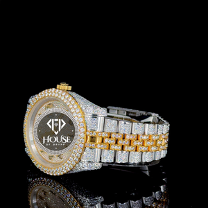 Reloj de Lujo con Diamantes Moissanite, Acero Inoxidable, Estilo Hip Hop, Movimiento Automático, Regalo para Hombre - Product Image 2