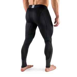 Leggings de yoga pour hommes, collants de course avec poches, pantalons de sport compressifs, motif léopard, sans couture, respirants - Product Image 3