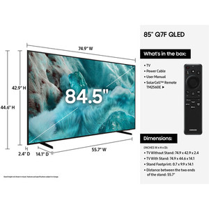 Televisor OLED Inteligente Sams Q7F de 85 Pulgadas 4K HDR con Google TV y Android, Negro, DVB-T2, Televisor para Hoteles, Mejor Calificado - Product Image 4