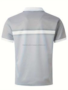 Nueva Camiseta de algodón de verano a la moda para hombre, ropa deportiva informal de manga larga, polos transpirables ajustados, polos para hombre - Product Image 4